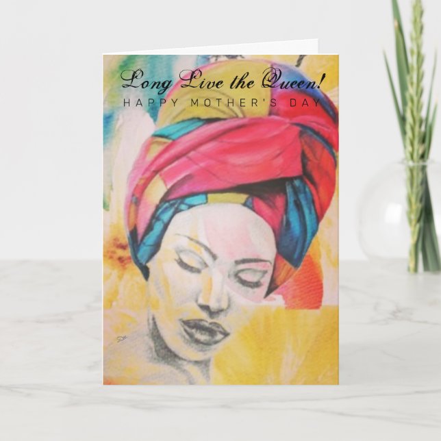 Tarjeta QUEENIFICANTE del Día de la Madre (Anverso)