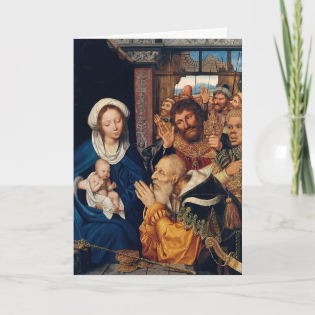 Tarjeta Quentin Matsys - La Adoración del Magi (Anverso)