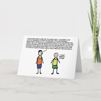 Tarjeta Quería correr