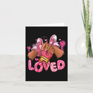 Tarjeta Querida El día de San Valentín Afro Sneakers Valen