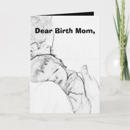 Tarjeta Querida madre de nacimiento