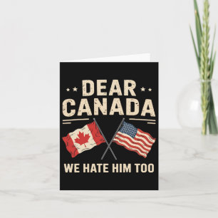 Tarjeta Querido Canadá, lo odiamos demasiado contra Canadá