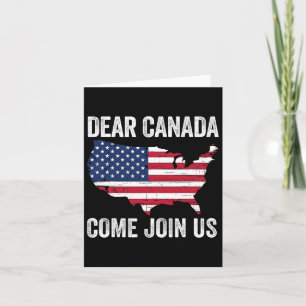 Tarjeta Querido Canadá: Ven a unirte al presidente de Esta