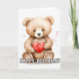 Tarjeta Querido Oso Pequeño De Teddy