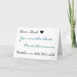 Tarjeta Querido Papá   Deseándote un increíble Día del Pad