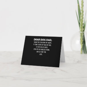 Tarjeta Querido Papá Perro Gracias Por Ser Mi Papi