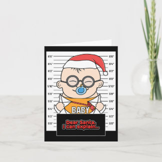 Tarjeta Querido Santa Puedo Explicar 