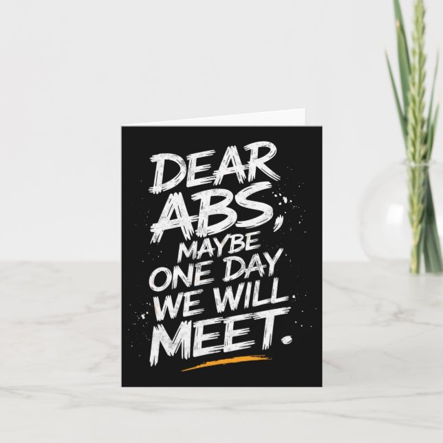 Tarjeta Queridos Abs Tal Vez Un Día Nos Encontraremos Con  (Anverso)
