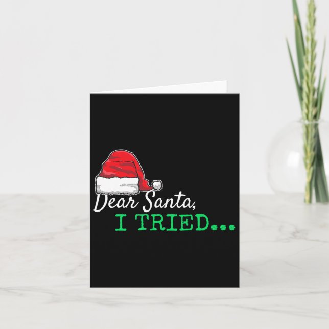Tarjeta Queridos Navidades de Santa I (Anverso)