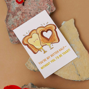 Tarjeta Queso Mantequilla a la Parrilla Derretido Adorable