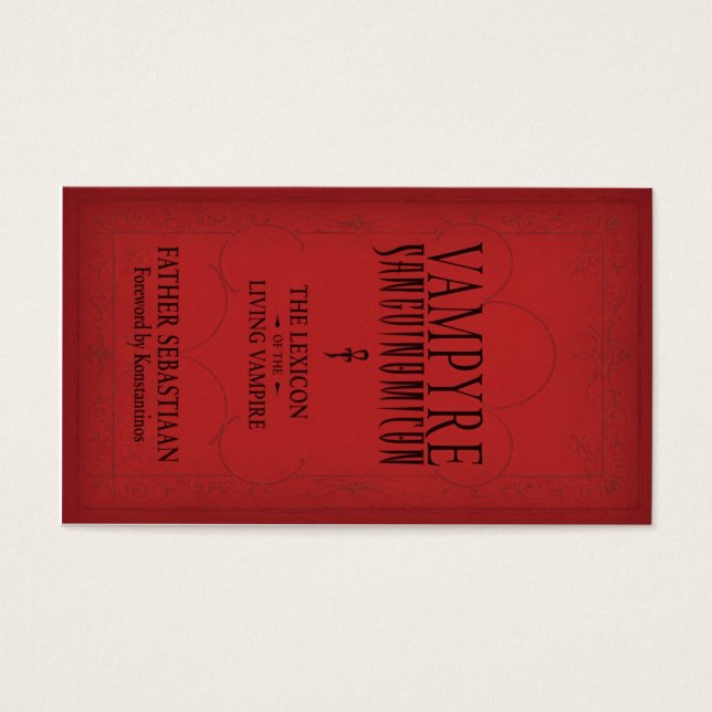 Tarjeta Quest de Sanguinomicon otoño 2010 (Frente)