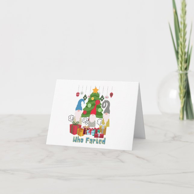 Tarjeta Quién engañó a los Navidades elves (Anverso)