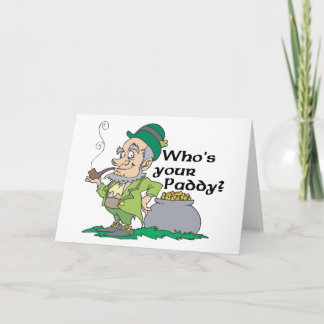 Tarjeta ¿Quién es tu Paddy?