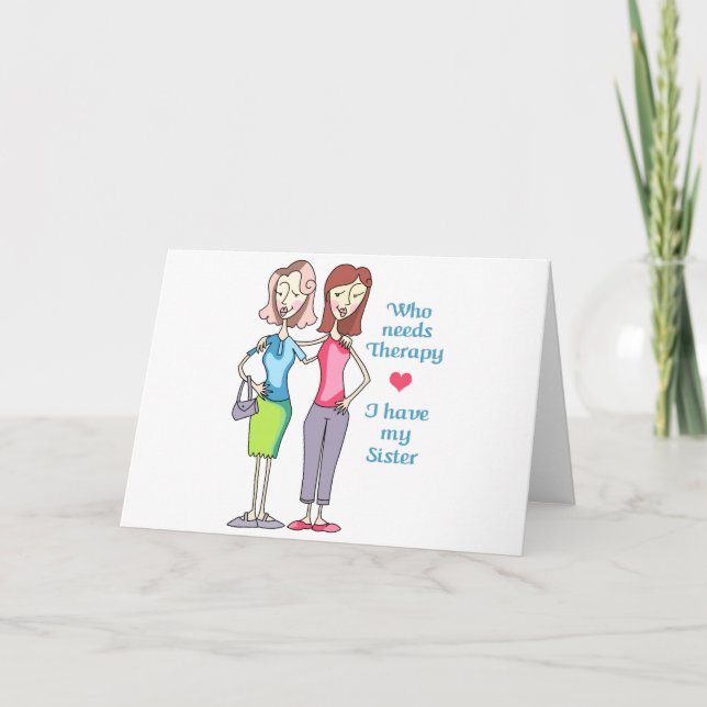 Tarjeta ¿Quién necesita terapia? (Anverso)