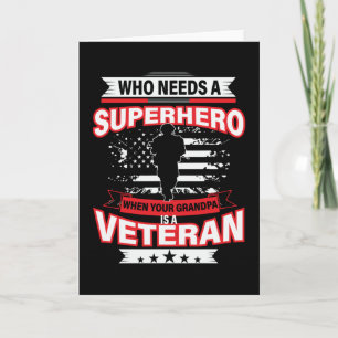 Tarjeta Quién necesita un superhéroe cuando tu abuelo es u