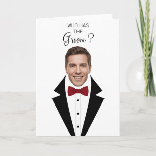Tarjeta ¿Quién Tiene El Novio Juego De Rascar Para Despedi