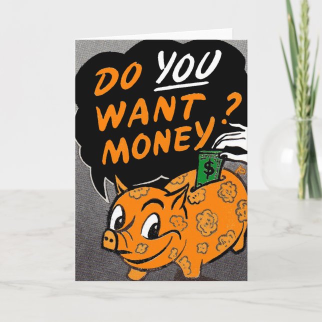 Tarjeta ¿Quieres Dinero? (Anverso)