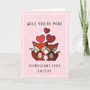 Tarjeta ¿Quieres mi significativa Foxy Catch - Fox Lover