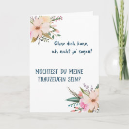 Tarjeta - Quieres mi Trauzeugin ser