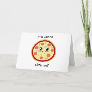 Tarjeta ¿Quieres pizza?