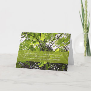 Tarjeta ¿Quieres plantar un árbol conmigo? Saludo plegado