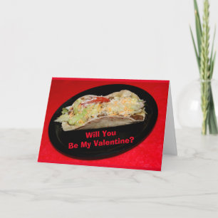 Tarjeta ¿Quieres Taco De Ser Mi Valentín?