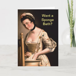 Tarjeta Quieres un Baño Esponge