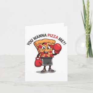 Tarjeta Quieres Una Pizza De Mi Gimnasio Gracioso Boxeo Pi