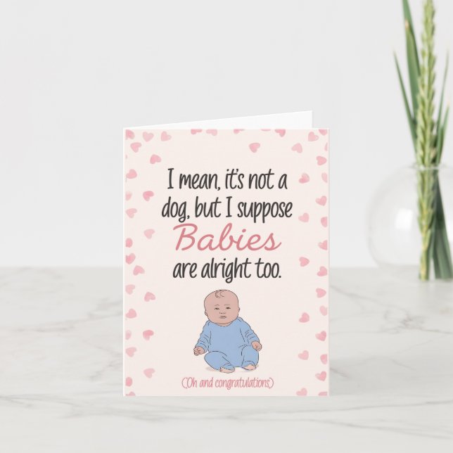 Tarjeta Quiero decir que no es un perro, pero supongo que  (Anverso)