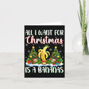 Tarjeta Quiero que los Navidades sean luces de árbol de na
