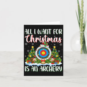 Tarjeta Quiero que los Navidades sean luces de árbol de na