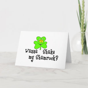 Tarjeta Quiero sacudir mi Shamrock