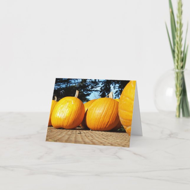 Tarjeta Quiero ser una Jack-O-Linterna (Anverso)