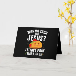 Tarjeta Quiero Taco Sobre Jesús Cinco de Mayo Cristiano