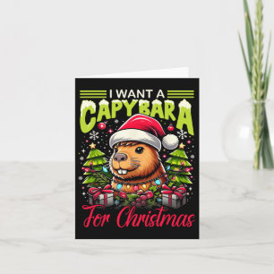 Tarjeta Quiero Un Chigüiro Para El Matc De La Familia Paja