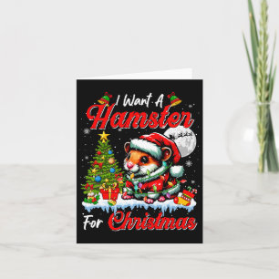 Tarjeta Quiero Un Hamster Para Los Navidades Cuidan Las So