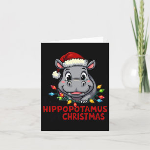Tarjeta Quiero Un Hipopótamo Para Los Navidades Hippo Love