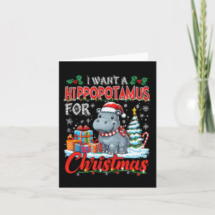 Tarjeta Quiero Un Hipopótamo Para Los Navidades Que Vean H