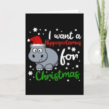 Quiero un hipopótamo para Navidad divertida Navida