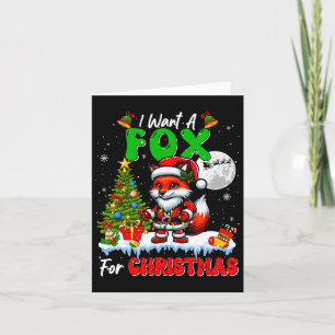 Tarjeta Quiero Un Zorro Para Navidades Santa Sungles Flora