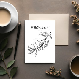 Tarjeta Quiet Grove – Botanical Sympathy Card