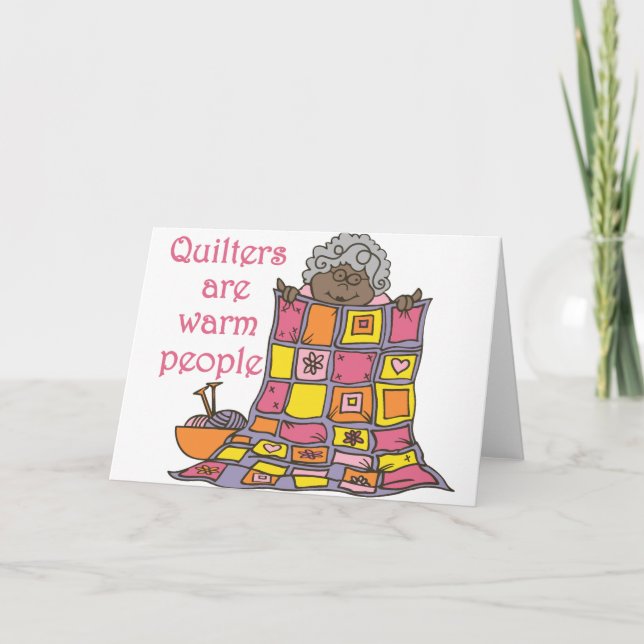 Tarjeta Quilt Lady (Anverso)