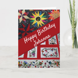 Tarjeta Quilters Feliz cumpleaños