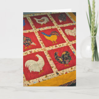 Tarjeta Quilters son Aves Locas