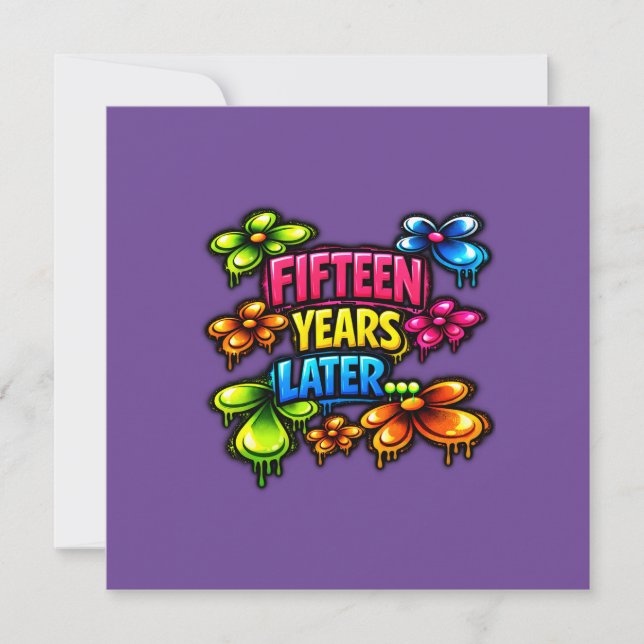 Tarjeta Quince Años Después (Anverso)