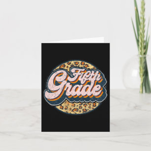 Tarjeta Quinto Profesor De Leopard Curso De 5º Grado Ck A