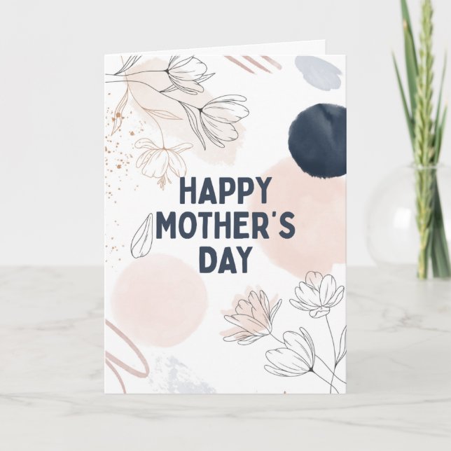 Tarjeta Quirky and fun Mothers Day Card (Anverso)