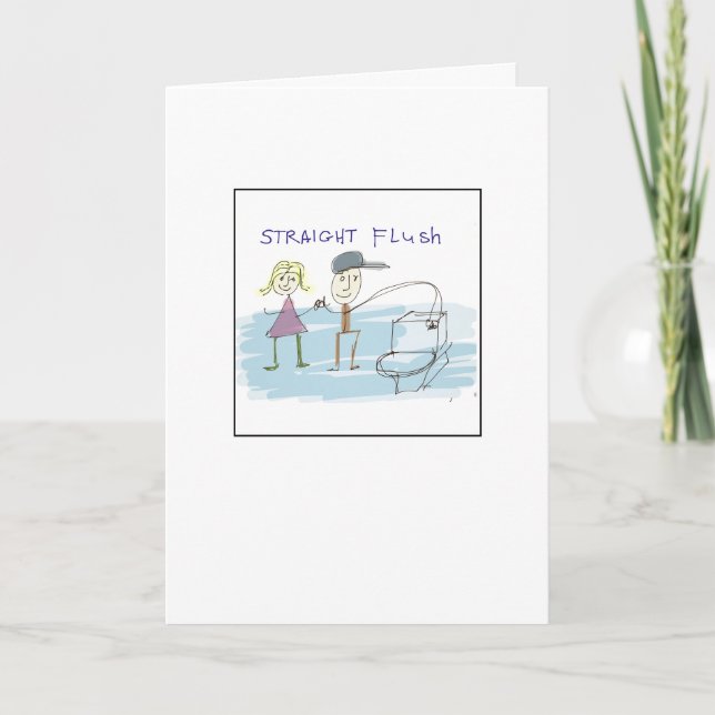 Tarjeta Quirky Illustrated Straight Flush (Anverso)