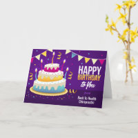 Tarjeta quiropráctica de velas de espina dorsal fe