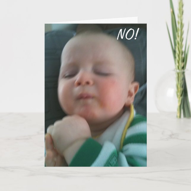 TARJETA QUISIERA ESTAR CON USTED EN SU 40°. (Anverso)